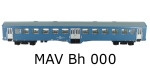 MTB Model  - H0 - Personenwagen Bh 000, MÁV
